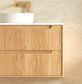 Byron Fluted 1500mm Woodland Oak Wall Hung Vanity