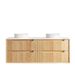 Byron Fluted 1500mm Woodland Oak Wall Hung Vanity