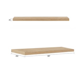 Byron 997X452x25 Natural Oak Leg Panel