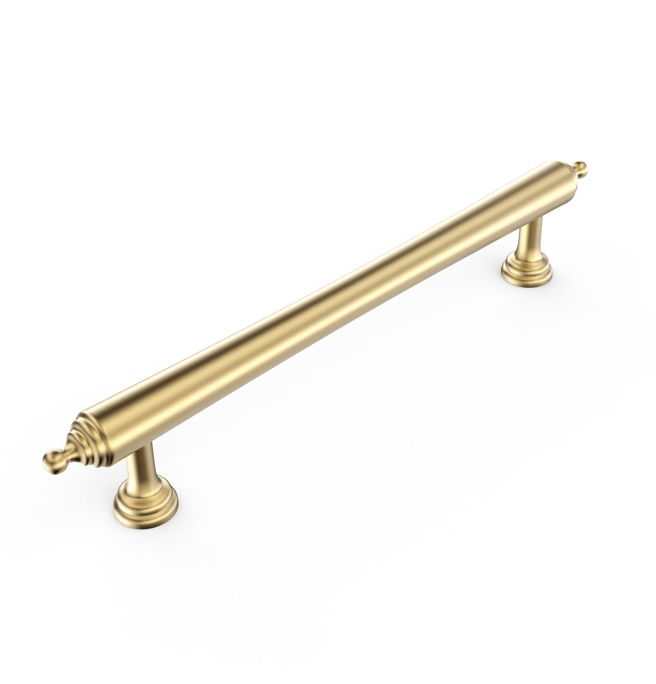 Heirloom - 171mm Brushed Brass Handle (Premium Solid Brass Construction)