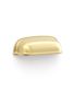 Newport - 90mm Brushed Brass Handle (Premium Solid Brass Construction)