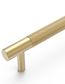 Nord - 130mm Brushed Brass Handle (Premium Solid Brass Construction)