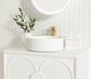 Laguna Mark II 600mm Matte White Wall Hung Vanity