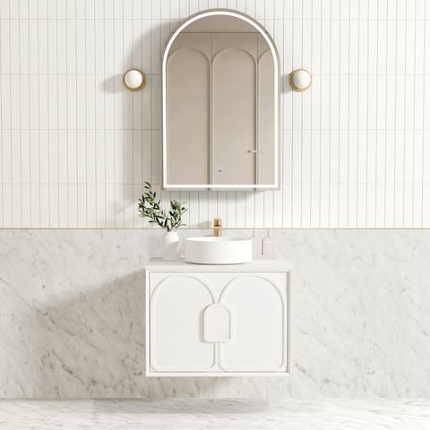 Laguna Mark II 750mm Matte White Wall Hung Vanity