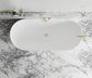Attica Bondi 1700 Matte White Bath with Overflow
