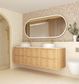 Byron Fluted 1800mm Woodland Oak Wall Hung Vanity