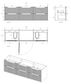 Byron Fluted 1800mm Woodland Oak Wall Hung Vanity with Matte White Top
