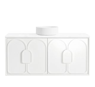 Laguna Mark II 1200mm Matte White Wall Hung Vanity with Matte White Top
