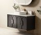 Laguna Mark II 1200mm Black Oak Wall Hung Vanity with Pure White Top