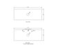 Laguna Mark II 1200mm Matte White Wall Hung Vanity with Natural Carrara Marble Top