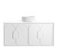 Laguna Mark II 1200mm Matte White Wall Hung Vanity with Pure White Top
