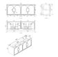 Laguna Mark II 1500mm Black Oak Wall Hung Vanity with Pure White Top