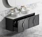 Laguna Mark II 1500mm Black Oak Wall Hung Vanity with Pure White Top