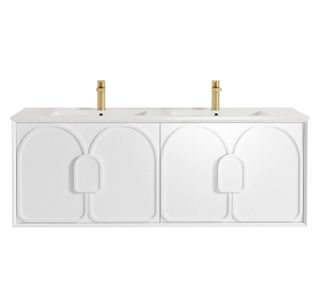 Laguna Mark II 1500mm Matte White Wall Hung Vanity with Ceramic Top