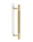 Nord - 165mm Brushed Brass Handle (Premium Solid Brass Construction)