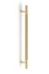 Nord - 280mm Brushed Brass Handle (Premium Solid Brass Construction)