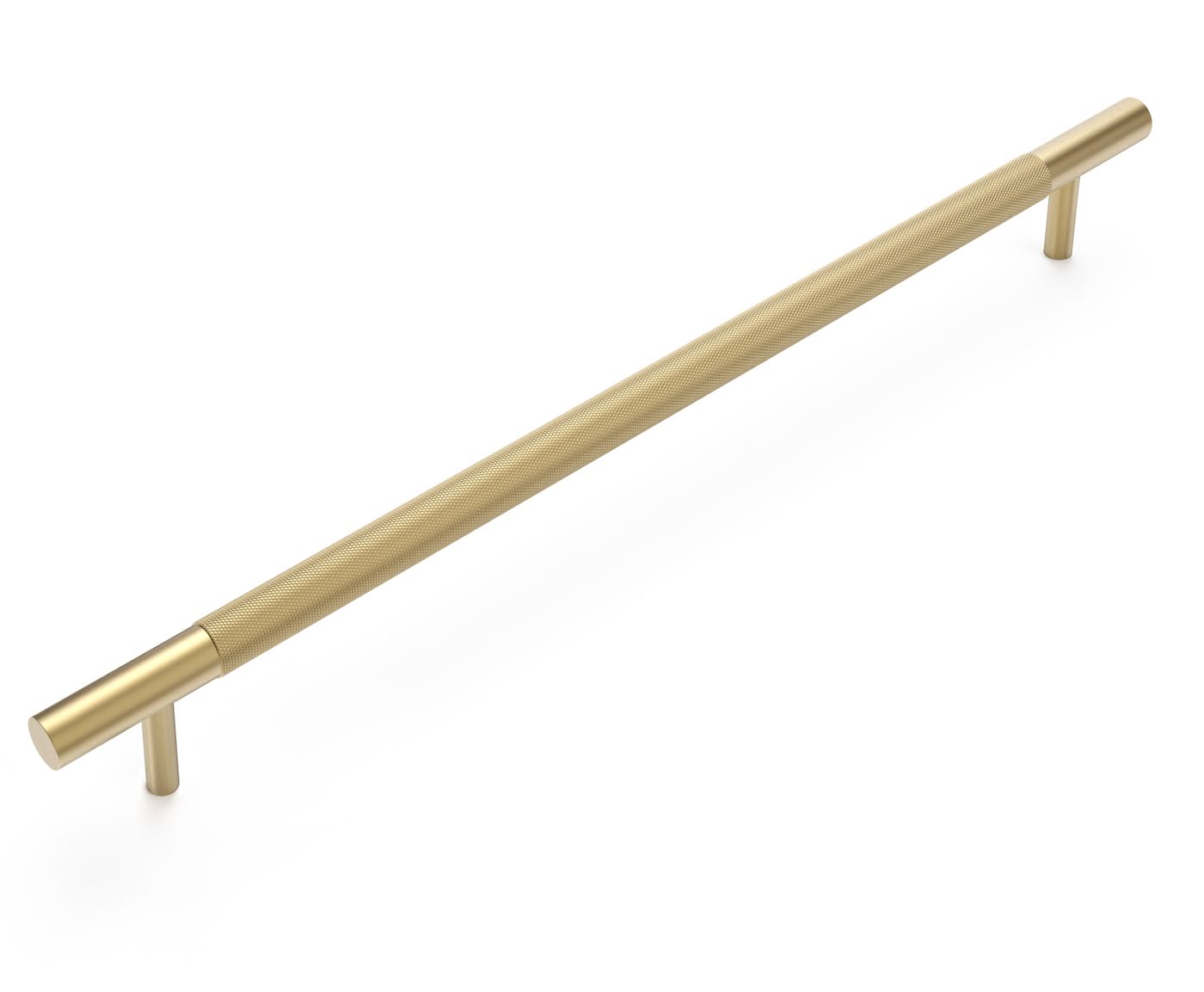 Nord - 380mm Brushed Brass Handle (Premium Solid Brass Construction)