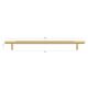 Nord - 380mm Brushed Brass Handle (Premium Solid Brass Construction)
