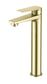 Zevio Lead Free Tall Basin Mixer Brushed Gold