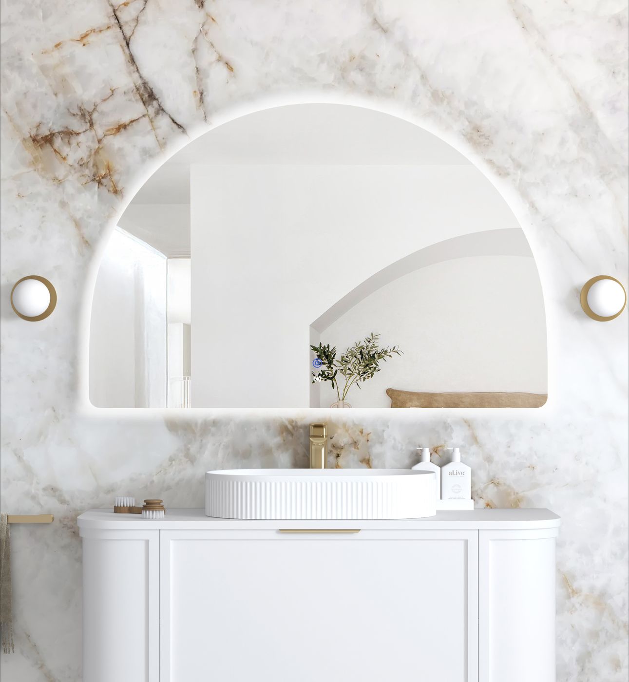 LED Moonlight Archie 1000(H)x1500(W) Frameless Mirror
