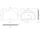 LED Moonlight Archie 1000(H)x1500(W) Frameless Tuffi Mirror