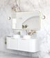 LED Newport 1500(W)x750(H) Gold Metal Frame Mirror- Install Horizontal or Vertical