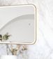 LED Newport 1500(W)x750(H) Gold Metal Frame Mirror- Install Horizontal or Vertical