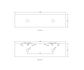 Laguna Mark II 1800mm Black Oak Wall Hung Vanity with Pure White Top