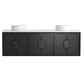 Laguna Mark II 1800mm Black Oak Wall Hung Vanity with Pure White Top