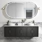 Laguna Mark II 1800mm Black Oak Wall Hung Vanity with Pure White Top