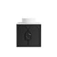 Laguna Mark II 600mm Black Oak Wall Hung Vanity with Matte White Top