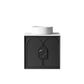 Laguna Mark II 600mm Black Oak Wall Hung Vanity with Natural Carrara Marble Top