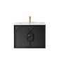 Laguna Mark II 750mm Black Oak Wall Hung Vanity with Ceramic Top