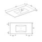 Laguna Mark II 900mm Black Oak Wall Hung Vanity with Ceramic Top