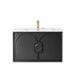 Laguna Mark II 900mm Black Oak Wall Hung Vanity with Ceramic Top
