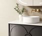 Laguna Mark II 900mm Black Oak Wall Hung Vanity with Pure White Top