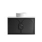 Laguna Mark II 900mm Black Oak Wall Hung Vanity with Pure White Top