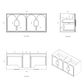 Laguna Mark II 1200mm Matte White Wall Hung Vanity with Undermount Natural Carrara Marble Top & Basin