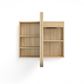 LED Newport 900(W)x750(H) Natural Oak Shaving Cabinet - Premium Edition