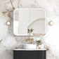 LED Newport 900(W)x750(H) Black Oak Shaving Cabinet - Premium Edition