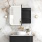 LED Newport 900(W)x750(H) Black Oak Shaving Cabinet - Premium Edition