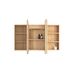 LED Newport 1200(W)x750(H) Natural Oak Shaving Cabinet - Premium Edition