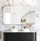LED Newport 1500(W)x750(H) Black Oak Shaving Cabinet - Premium Edition
