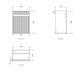 Mini Ensuite Vanity 400mm Matte White Fluted Vanity (with Basin)