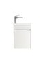 Mini Ensuite Vanity 400mm Matte White Fluted Vanity (with Basin)