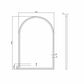 LED Archie 1200(H)x800(W) White Metal Frame Mirror