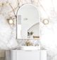 LED Archie 1200(H)x800(W) White Metal Frame Mirror