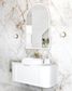 LED Archie 1200(H)x800(W) White Metal Frame Mirror