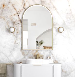 LED Archie 1200(H)x800(W) Gold Metal Frame Mirror