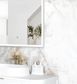 LED Archie 1500(H)x1000(W) White Metal Frame Mirror